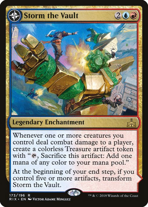 Storm the Vault // Vault of Catlacan (RIX) (Foil) (#173)