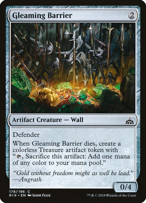 Gleaming Barrier (RIX) (Foil) (#178)