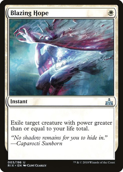 Blazing Hope (RIX) (Foil) (#3)