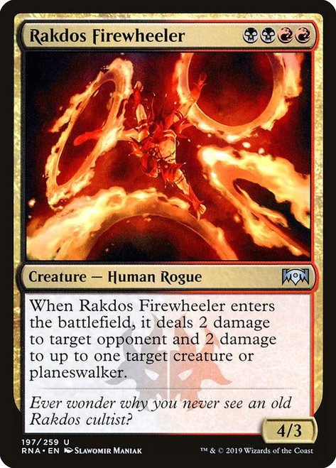 Rakdos Firewheeler (RNA) (Foil) (#197)
