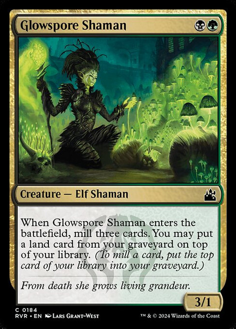 Glowspore Shaman (RVR) (Foil) (#184)