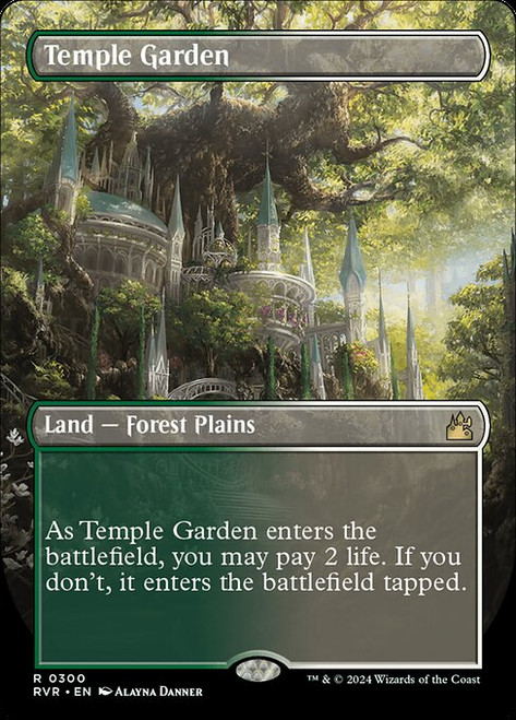 Temple Garden (RVR) (Foil) (Borderless) (#300)