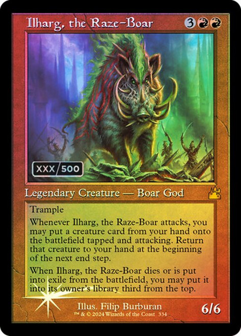 Ilharg, the Raze-Boar (RVR) (Double Rainbow) (#334z)
