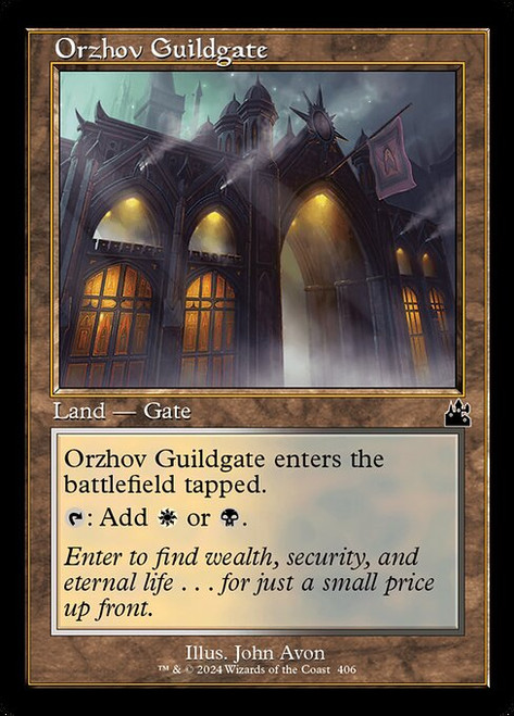 Orzhov Guildgate (RVR) (Foil) (#406)