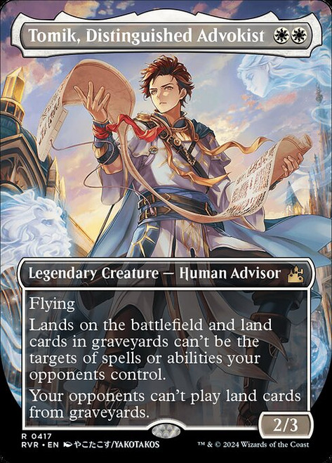 Tomik, Distinguished Advokist (RVR) (Foil) (Borderless) (#417)