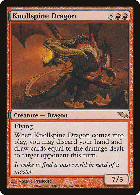 Knollspine Dragon (SHM) (Foil) (#98)