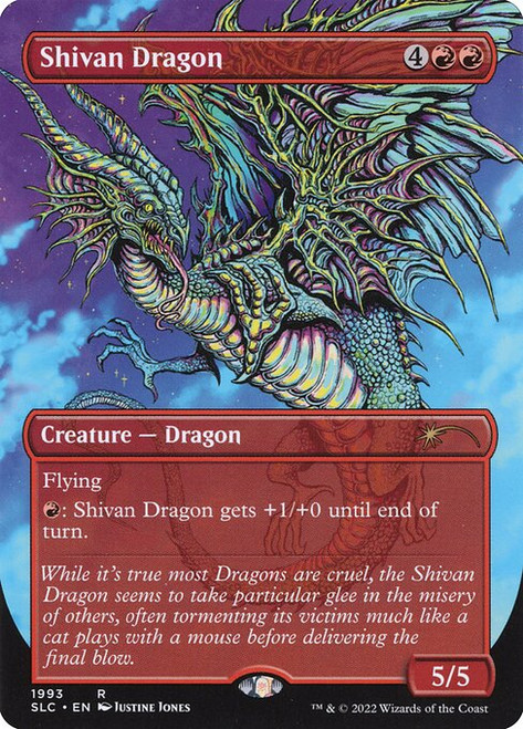 Shivan Dragon (SLC) (Foil) (Full Art) (#1993)