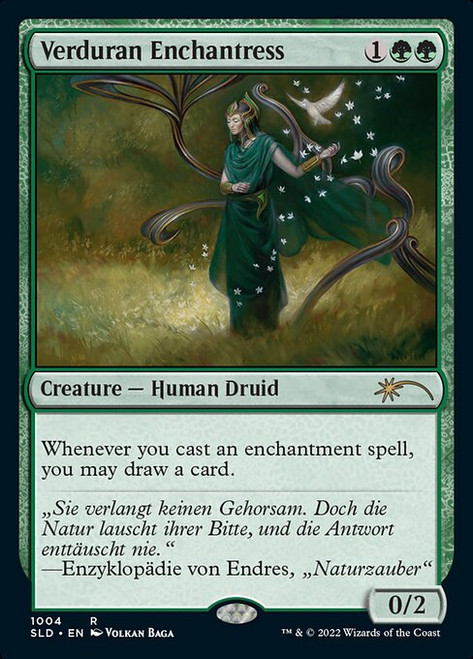 Verduran Enchantress (SLD) (Foil) (#1004)