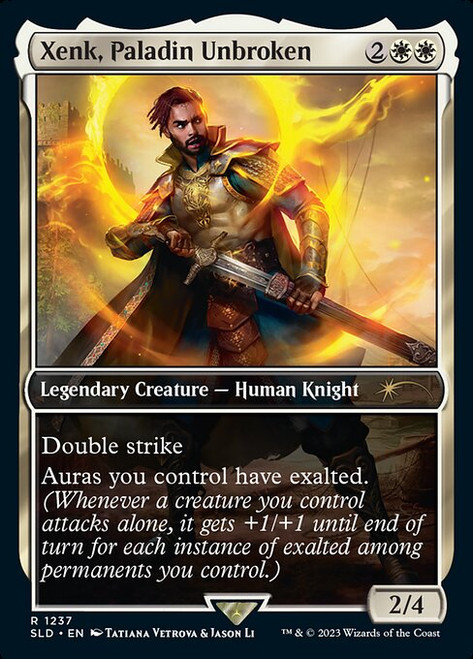 Xenk, Paladin Unbroken (SLD) (Foil) (Full Art) (#1237)