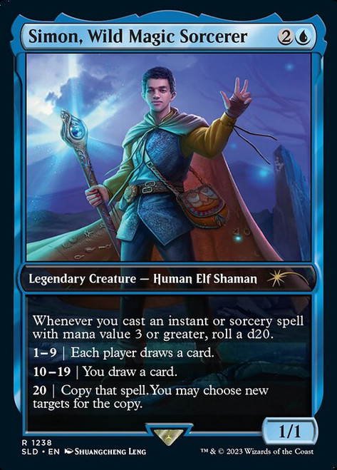 Simon, Wild Magic Sorcerer (SLD) (Full Art) (#1238)