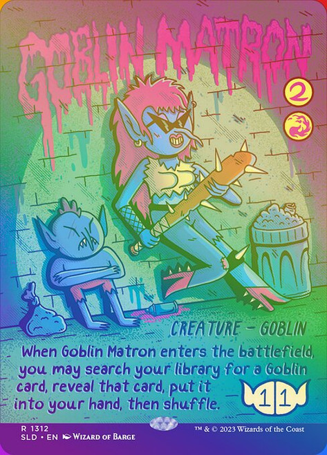 Goblin Matron (SLD) (Foil) (Borderless) (#1312★)