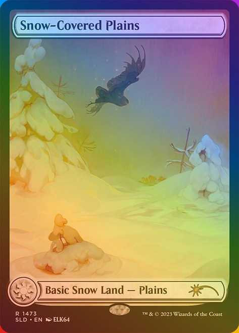 Snow-Covered Plains (SLD) (Rainbow Foil) (Full Art) (#1473★)
