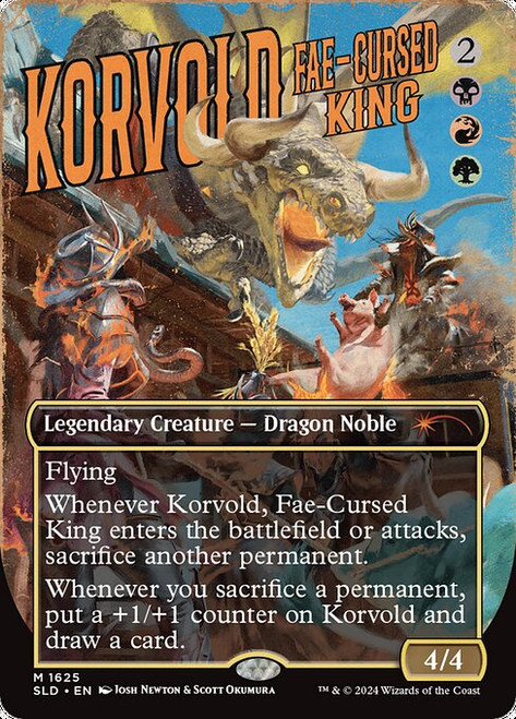 Korvold, Fae-Cursed King (SLD) (Rainbow Foil) (Borderless) (#1625)