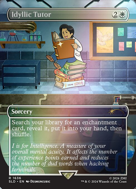 Idyllic Tutor (SLD) (Foil) (Borderless) (#1636★)