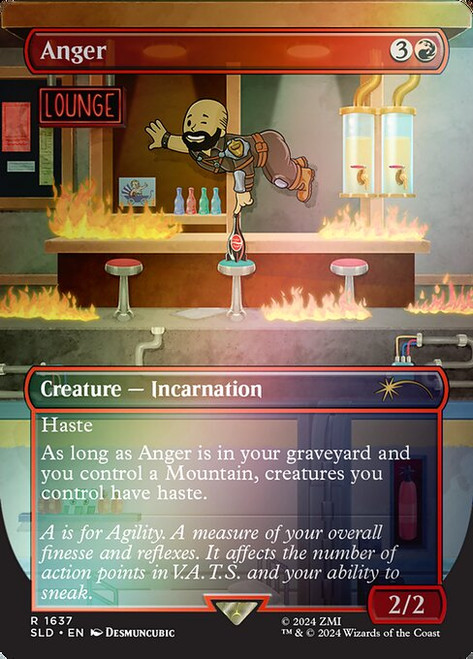 Anger (SLD) (Rainbow Foil) (Borderless) (#1637★)