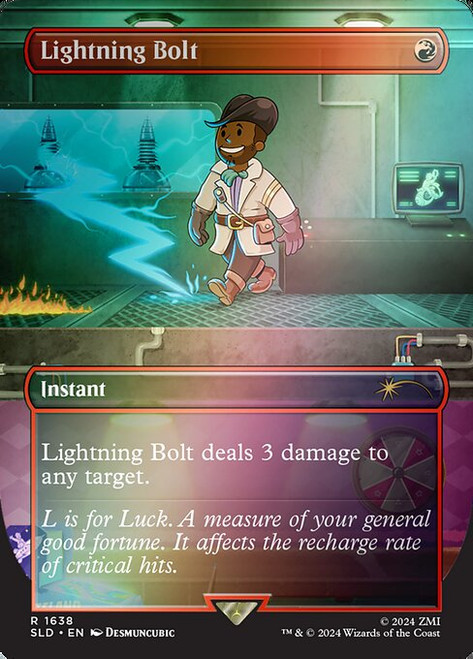 Lightning Bolt (SLD) (Foil) (Borderless) (#1638★)