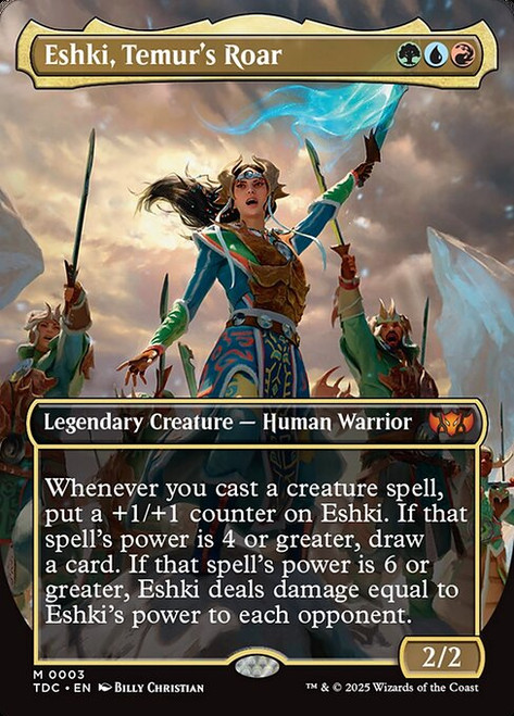 Eshki, Temur's Roar (TDC) (Foil) (Borderless) (#3)