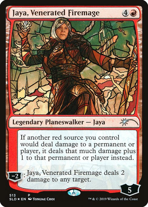 Jaya, Venerated Firemage (SLD) (Foil) (#513)