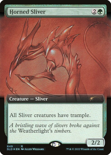 Horned Sliver (SLD) (Foil) (Extended Art) (#649)