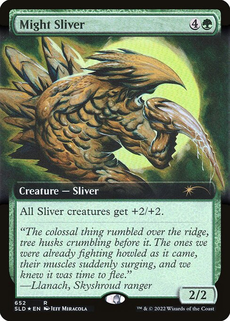 Might Sliver (SLD) (Foil) (Extended Art) (#652)