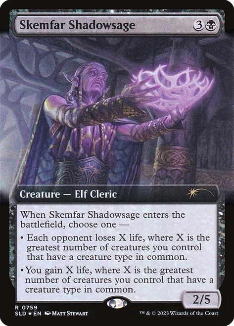 Skemfar Shadowsage (SLD) (Foil) (Extended Art) (#759)