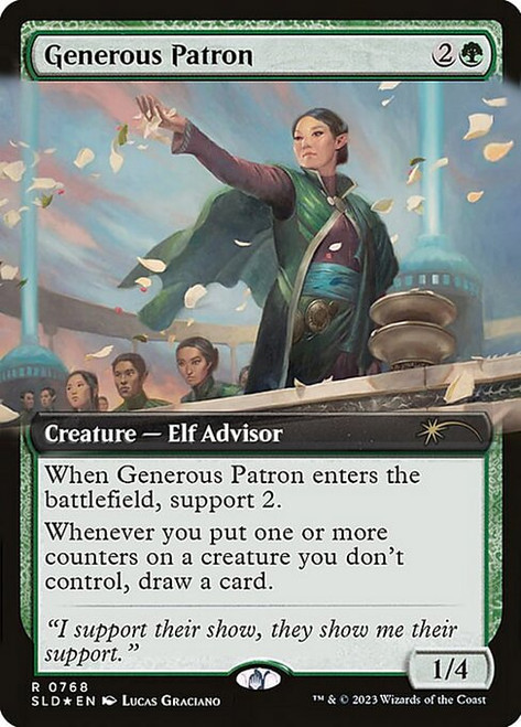 Generous Patron (SLD) (Foil) (Extended Art) (#768)