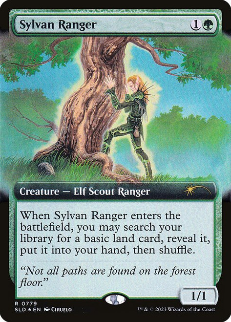 Sylvan Ranger (SLD) (Foil) (Extended Art) (#779)