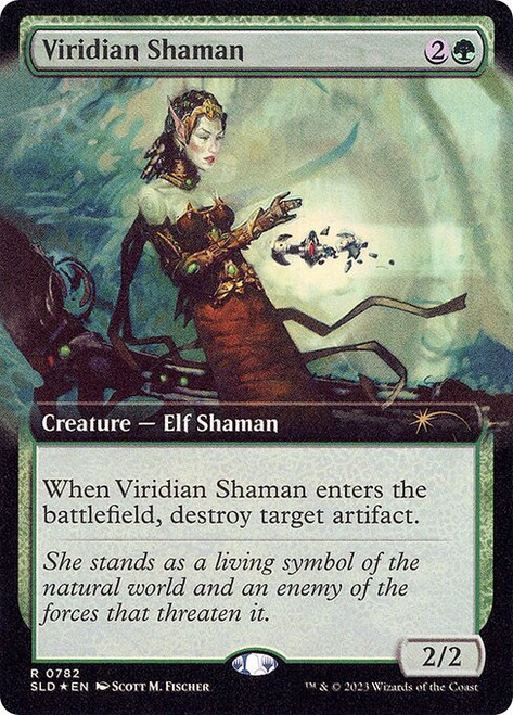 Viridian Shaman (SLD) (Foil) (Extended Art) (#782)