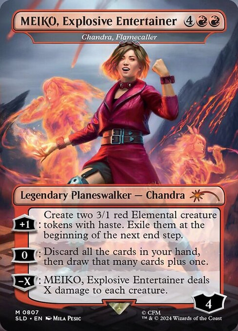 Chandra, Flamecaller (SLD) (Foil) (Borderless) (#807)