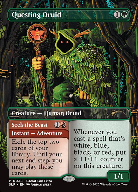 Questing Druid // Seek the Beast (SLP) (Full Art) (#38)