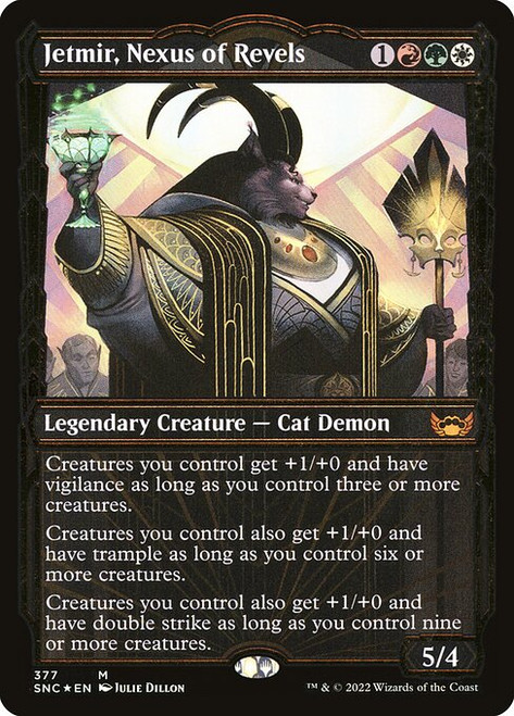 Jetmir, Nexus of Revels (SNC) (Gilded Foil) (Showcase) (#377)