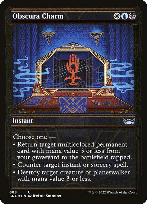 Obscura Charm (SNC) (Gilded Foil) (Showcase) (#388)