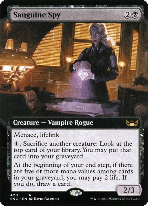 Sanguine Spy (SNC) (Foil) (Extended Art) (#420)