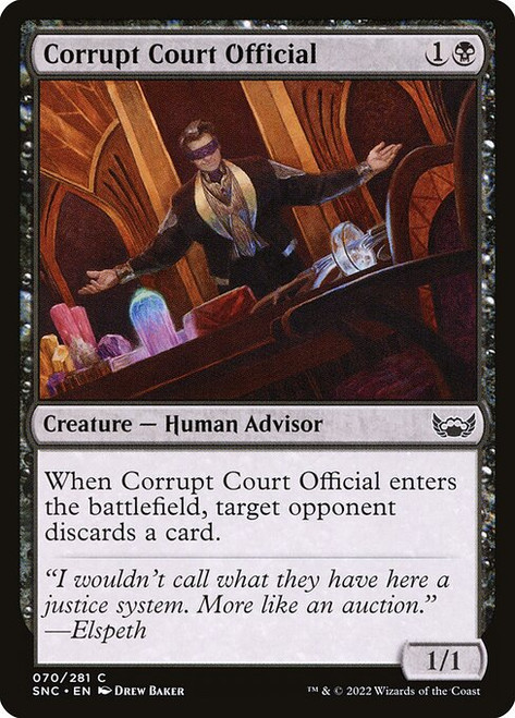 Corrupt Court Official (SNC) (Foil) (#70)