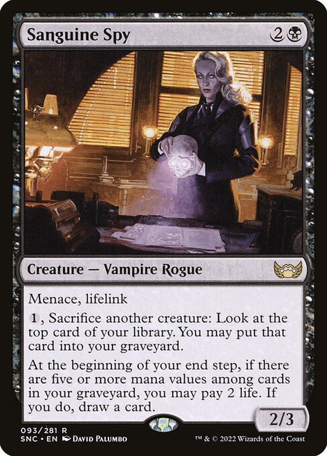 Sanguine Spy (SNC) (Foil) (#93)