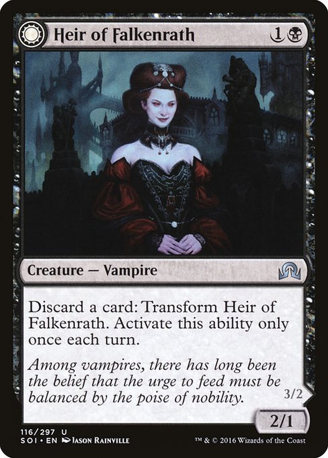 Heir of Falkenrath // Heir to the Night (SOI) (Foil) (#116)
