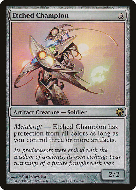 Etched Champion (SOM) (Foil) (#154)