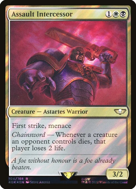 Assault Intercessor (40K) (SurgeFoil) (#104★)