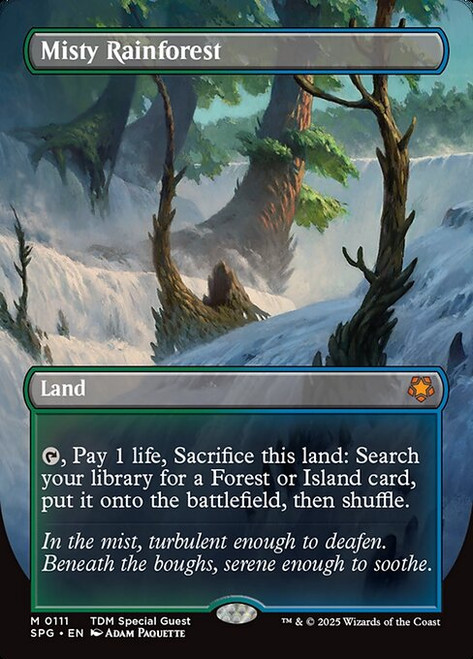 Misty Rainforest (SPG) (Foil) (Borderless) (#111)