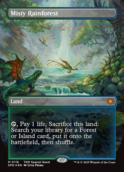 Misty Rainforest (SPG) (Dragonscale Foil) (Borderless) (#116)
