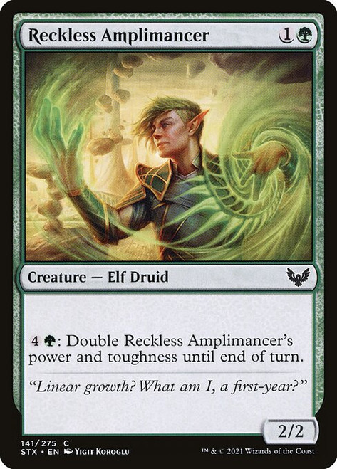 Reckless Amplimancer (STX) (Foil) (#141)