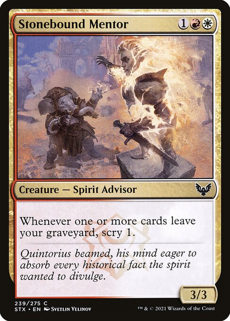 Stonebound Mentor (STX) (Foil) (#239)