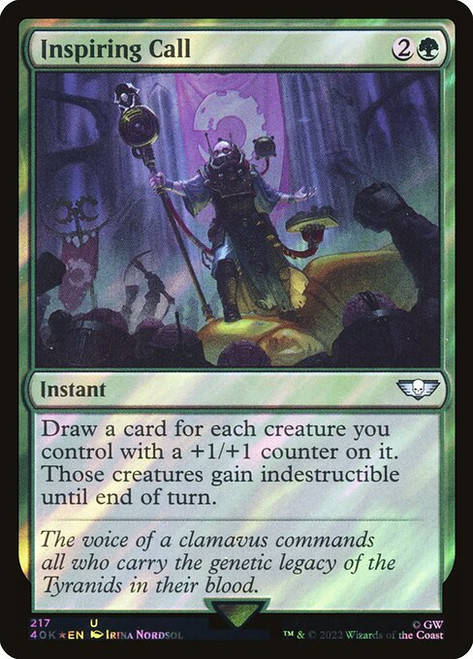 Inspiring Call (40K) (SurgeFoil) (#217★)
