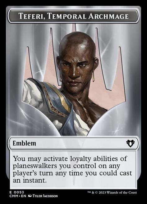 Teferi, Temporal Archmage Emblem (TCMM) (Foil) (#53)