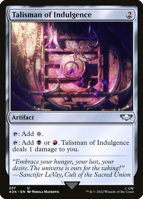 Talisman of Indulgence (40K) (#257)