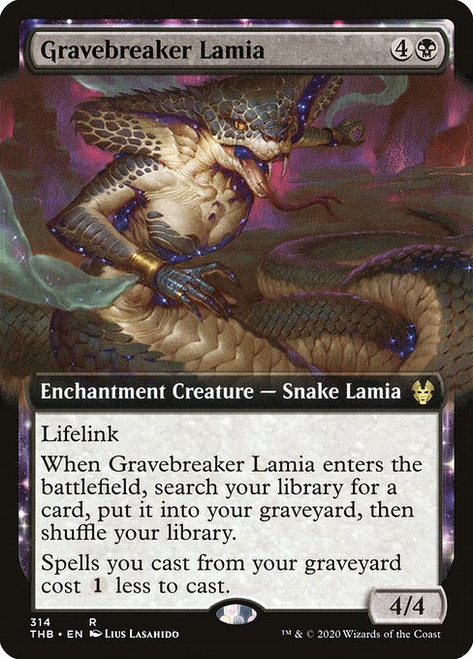 Gravebreaker Lamia (THB) (Foil) (Extended Art) (#314)