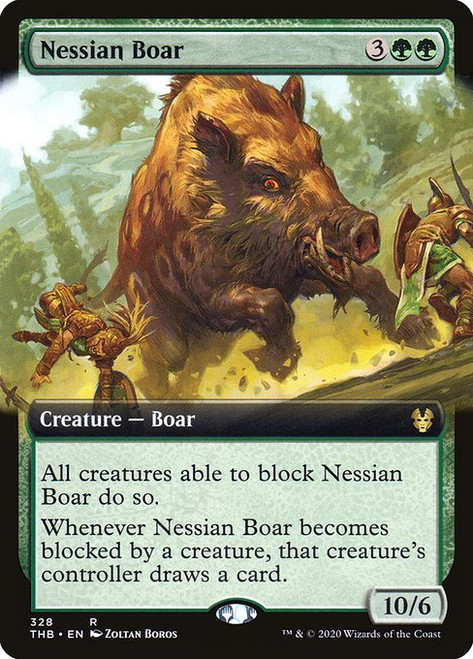 Nessian Boar (THB) (Foil) (Extended Art) (#328)