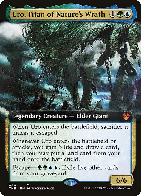 Uro, Titan of Nature's Wrath (THB) (Foil) (Extended Art) (#343)