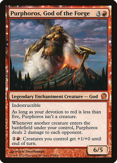 Purphoros, God of the Forge (THS) (Foil) (#135)