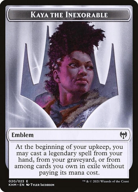 Kaya the Inexorable Emblem (TKHM) (Foil) (#20)